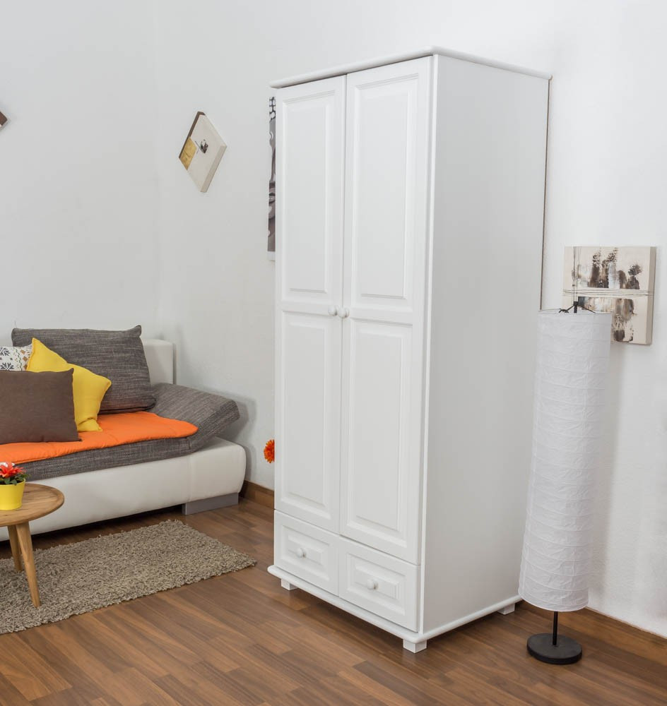 Schrank 80 Cm Breit
 Schrank 80 cm breit Farbe Weiß Massivholz Türen 2