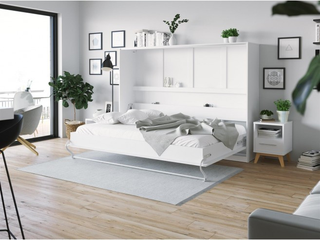 Schrankbett Ikea
 SMARTBett Schrankbett Standard 140x200 Horizontal Weiss