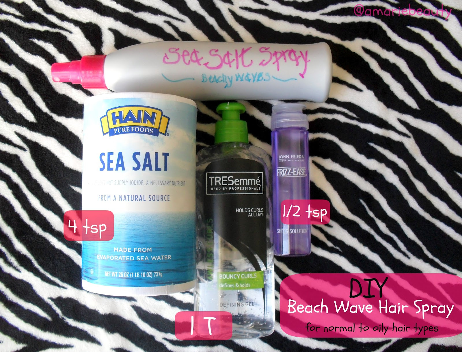 Sea Salt Spray Diy
 amariebeauty DIY Sea Salt Spray