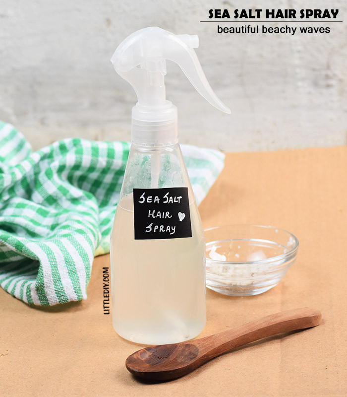 Sea Salt Spray Diy
 HOMEMADE SEA SALT HAIR SPRAY for beachy waves – Little DIY