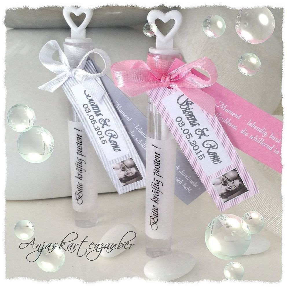 Seifenblasen Hochzeit Spruch
 35 x Weddingbubbles Hochzeits Seifenblasen personalisiert