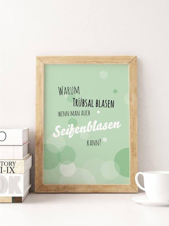 Seifenblasen Hochzeit Spruch
 A5 Print Spruch Seifenblasen