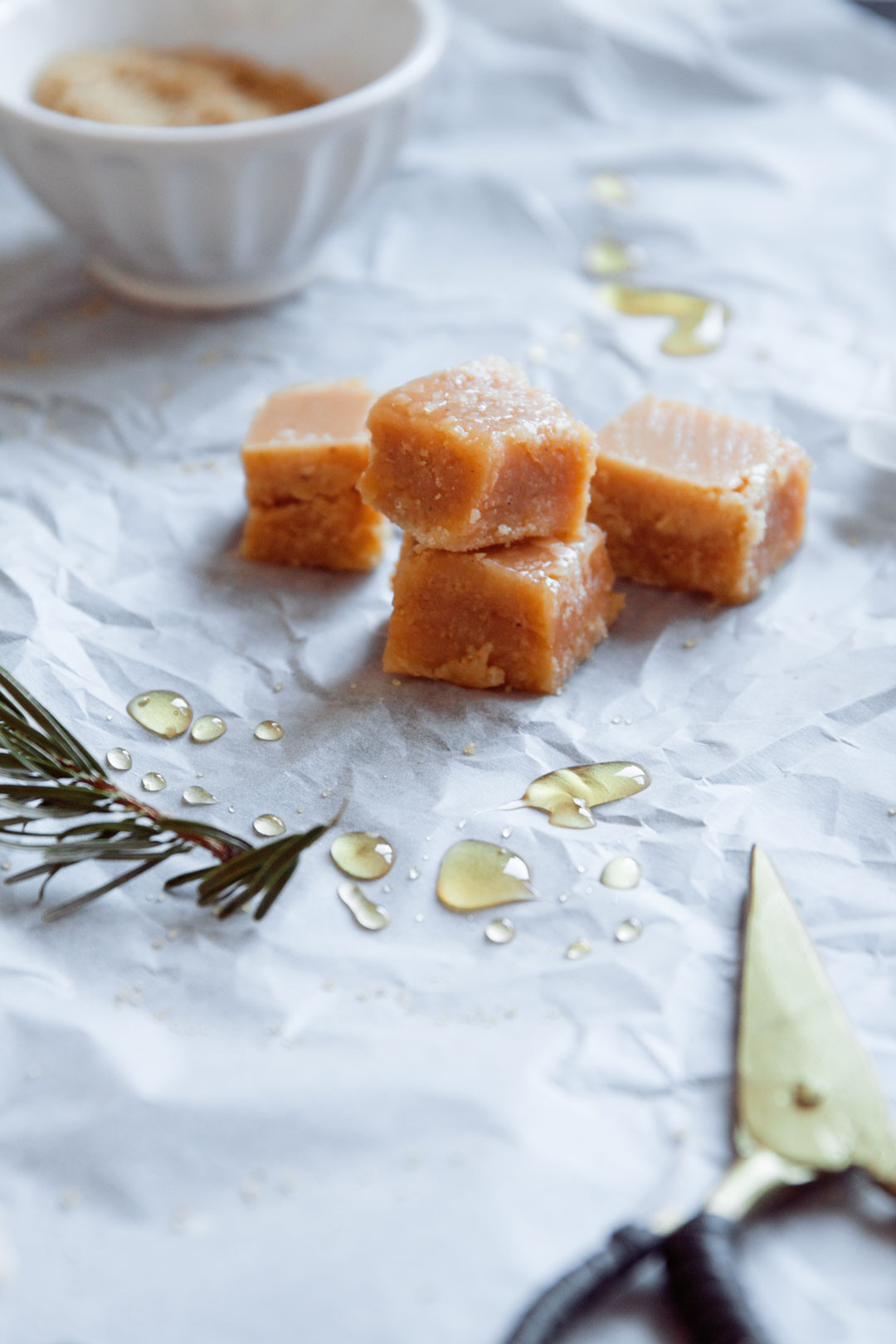 Selbstgemachte Geschenke Weihnachten
 Selbstgemachte Karamellbonbons