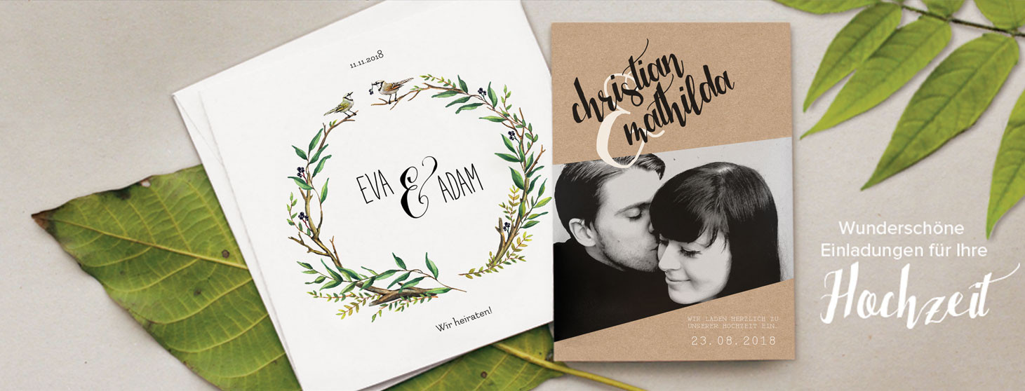 Sendmoments Hochzeit
 Karten drucken & selbst gestalten
