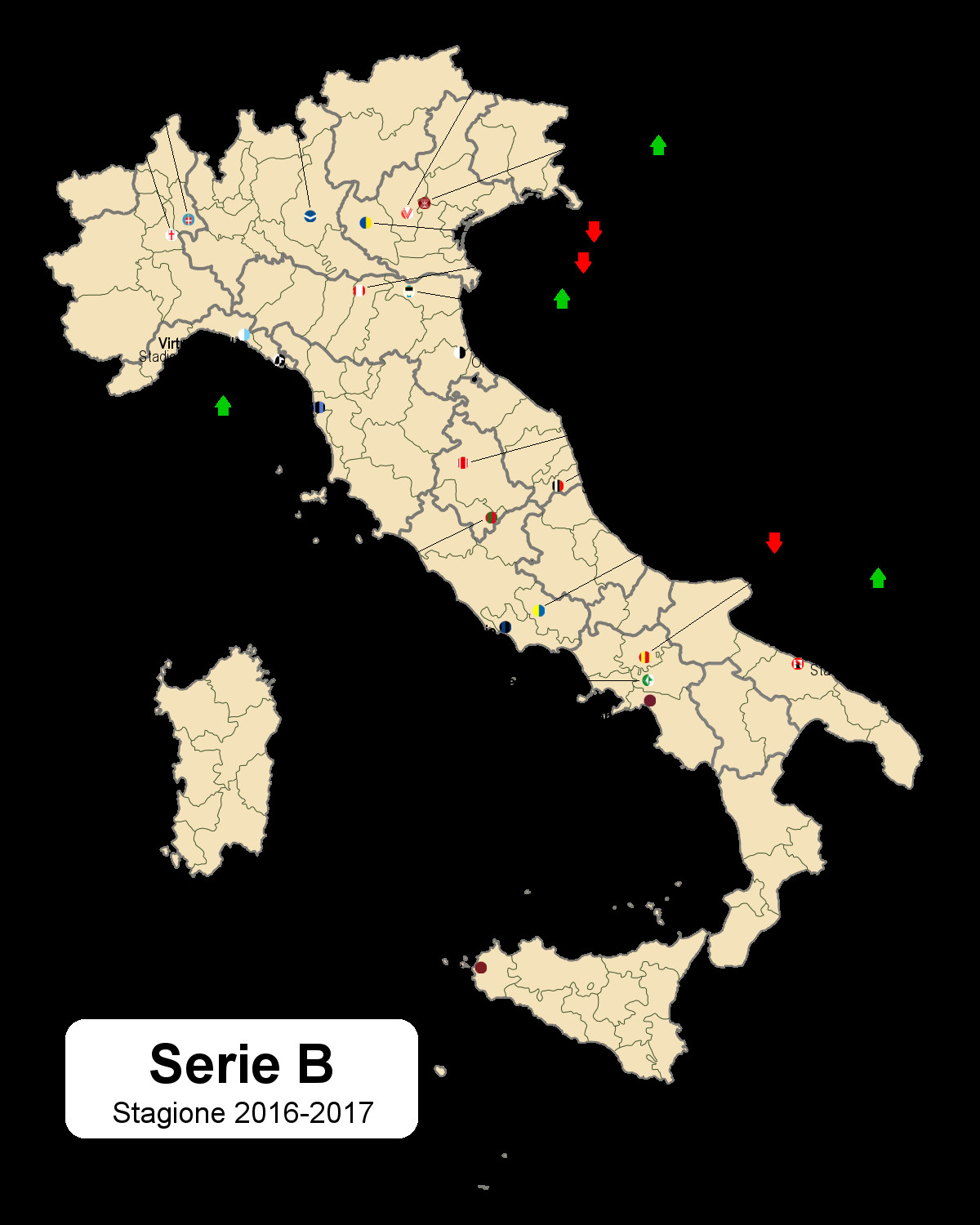 Serie B Tabelle
 Serie B 2016 17 –