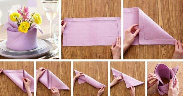 Servietten Falten Anleitung Hochzeit
 Servietten falten zur Hochzeit 30 zauberhafte Ideen