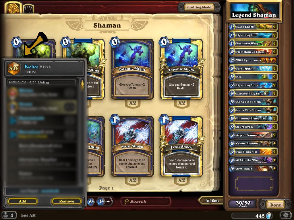 Shaman Deck
 2 Legends Kelez S Legend Shaman Deck Hearthstone Decks