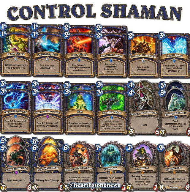 Shaman Deck
 17 Best images about Hearthstone on Pinterest