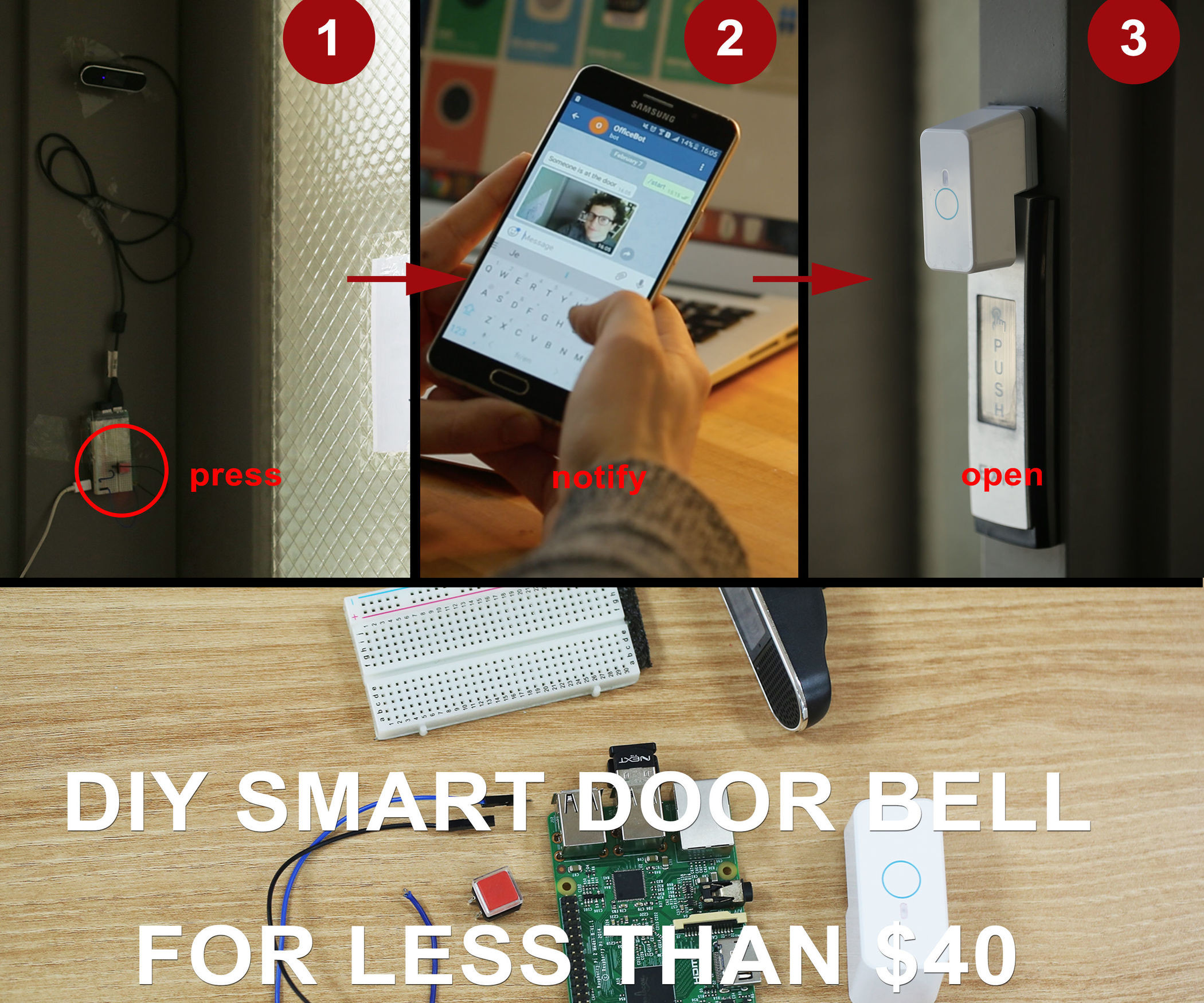 Smart Home Diy
 DIY Smart Home Doorbell for Less Than $40 6 Steps with