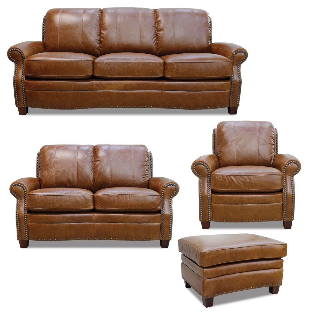 Sofa Ebay
 New Luke Leather Furniture "Ashton" Tan Leather Collection