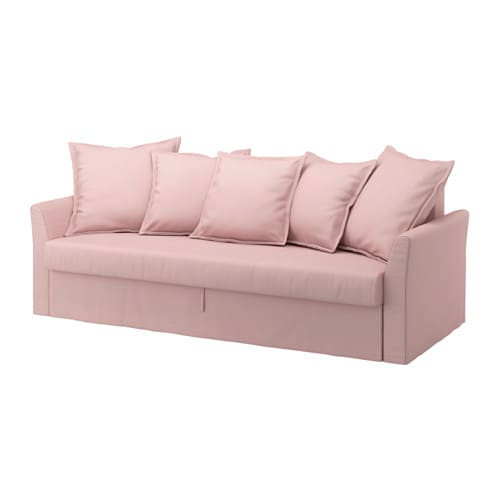 Sofa Rosa
 HOLMSUND 3er Bettsofa Ransta hellrosa IKEA