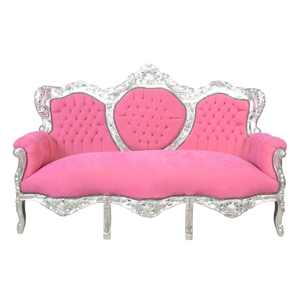 Sofa Rosa
 Sofá barroco rosa sillones barrocos