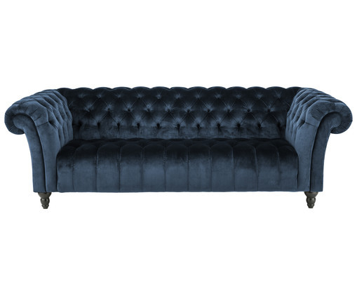 Sofa Samt
 Blaues Samt Sofa WestwingNow