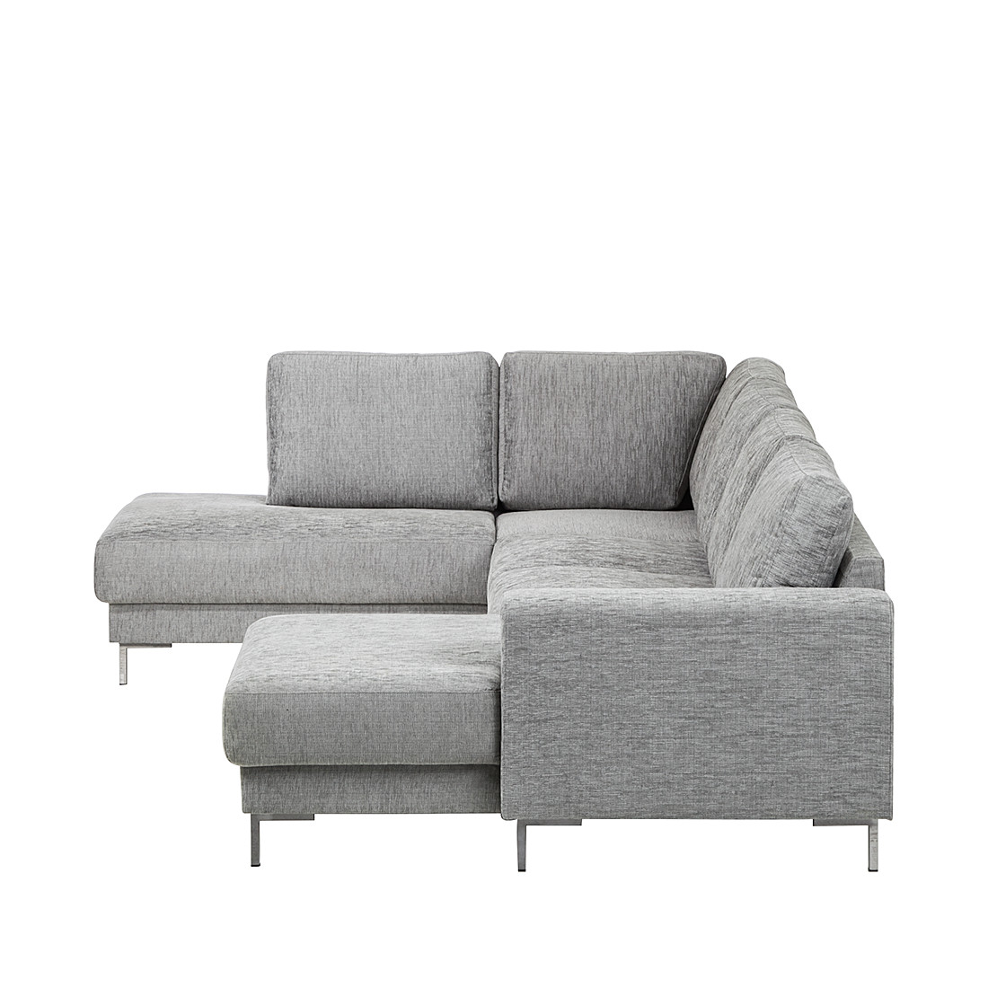 Sofa Stoff
 Wohnlandschaft Ecksofa Stoff Grau Sofa Couch Eckcouch