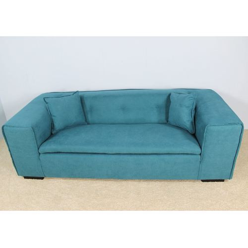 Sofa Türkis
 3 Sitzer Sofa petrol blau türkis Einzelstück moebro