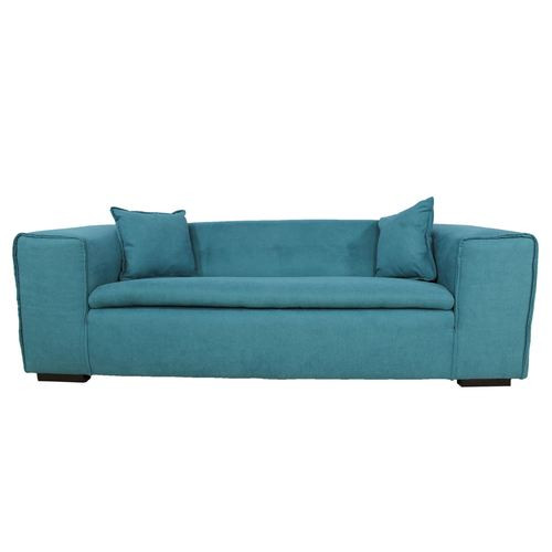 Sofa Türkis
 3 Sitzer Sofa petrol blau türkis Einzelstück moebro