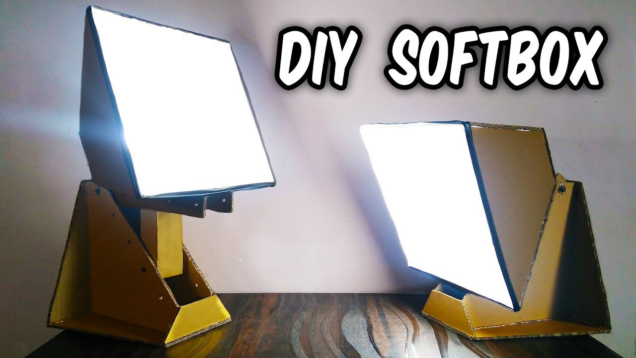 Softbox Diy
 How to make DIY LED SOFTBOX LAMP from Cardboard at HOME