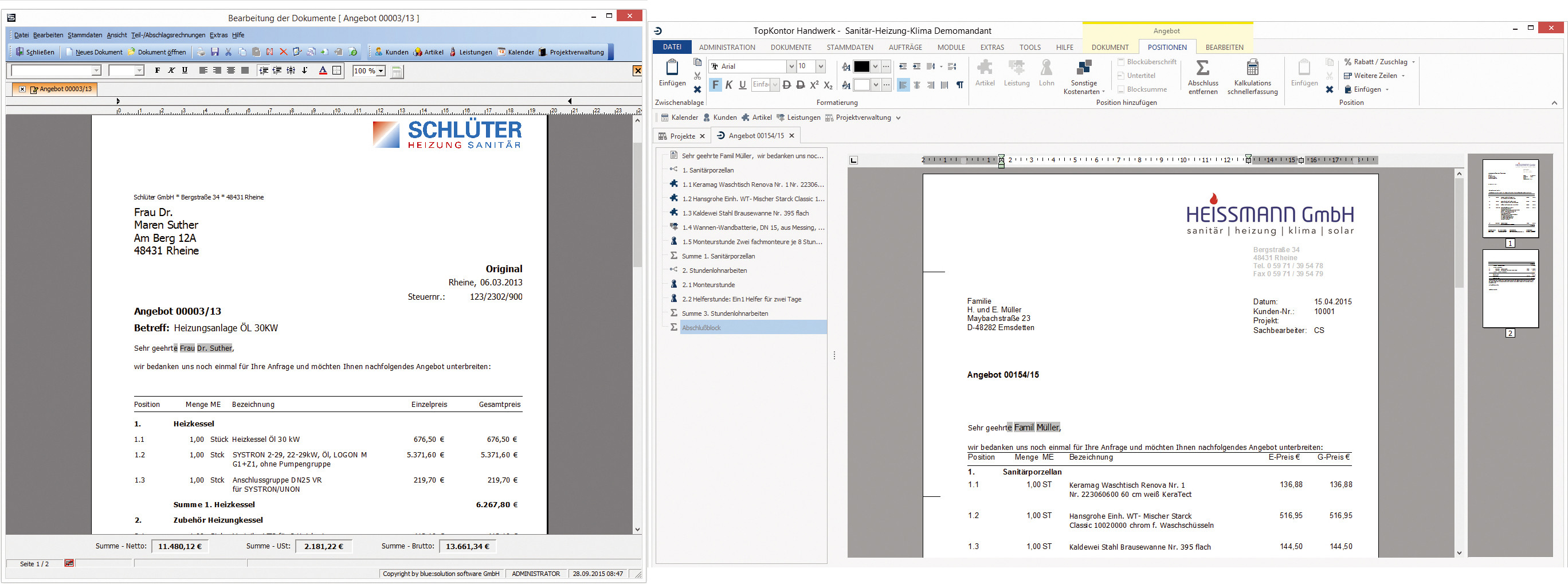 Software Handwerk
 Neue Versionen der Software TopKontor Handwerk TopKontor