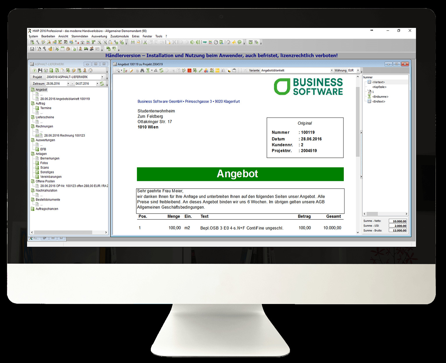 Software Handwerk
 Sage 50 Handwerk Business Software