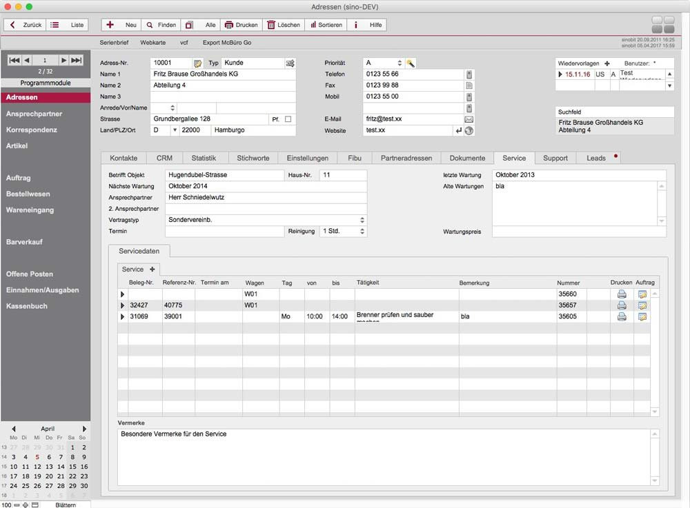 Software Handwerk
 Software McBüro Handwerk Zeiterfassung Fliesenleger