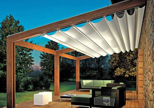 Sonnensegel Diy
 Pergola Markise zum Sonnenschutz 23 Beispiele