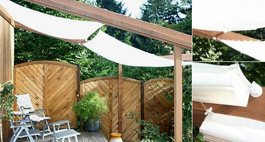 Sonnensegel Diy
 Beschattung Pergola mit Seilspann Sonnensegeln