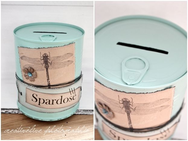 Spardose Diy
 creativLIVE DIY Konserve wird Spardose