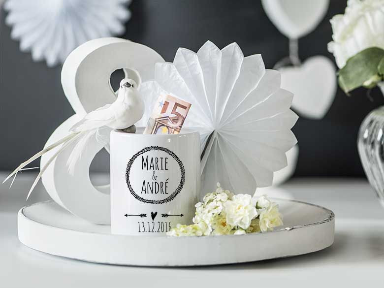 Spardose Hochzeit
 Geldgeschenke zur Hochzeit verpacken