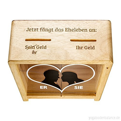 Spardose Hochzeit
 Lustige Spardose zur Hochzeit Spruch Spardose für