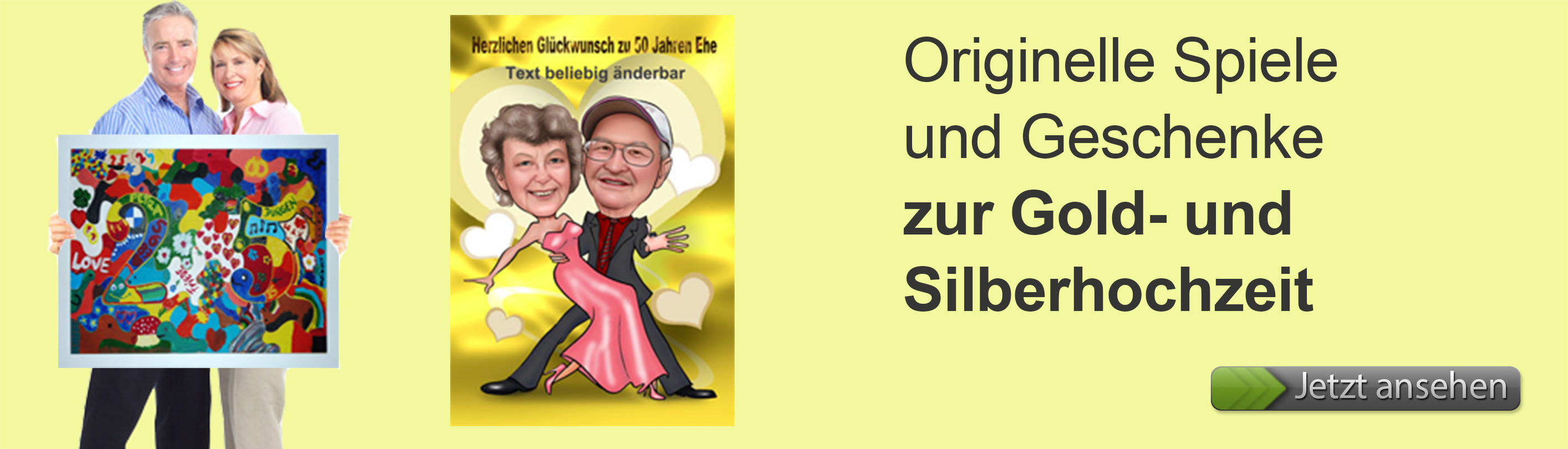 Spiele Goldene Hochzeit
 Goldene Hochzeit nach 50 Ehejahren