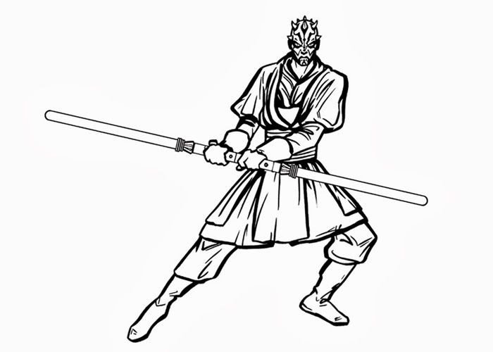 Star Wars Ausmalbilder Darth Maul
 Darth Maul Coloring Pages Coloring Home