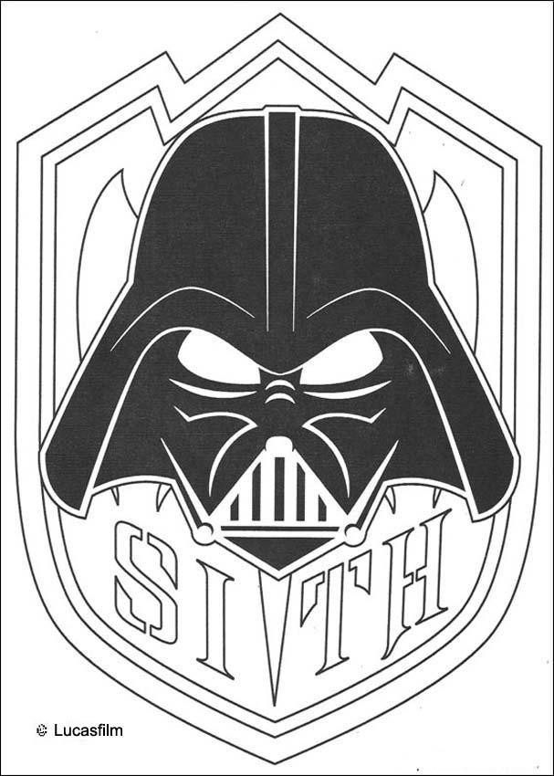 Star Wars Ausmalbilder Darth Vader
 Darth vaders maske zum ausmalen de hellokids