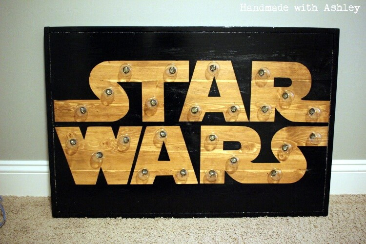 Star Wars Diy
 DIY Star Wars Marquee Wall Art Tutorial Handmade with Ashley
