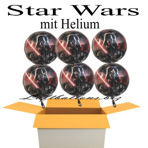 Star Wars Geschenke
 Star Wars Luftballons mit Helium Kindergeburtstag