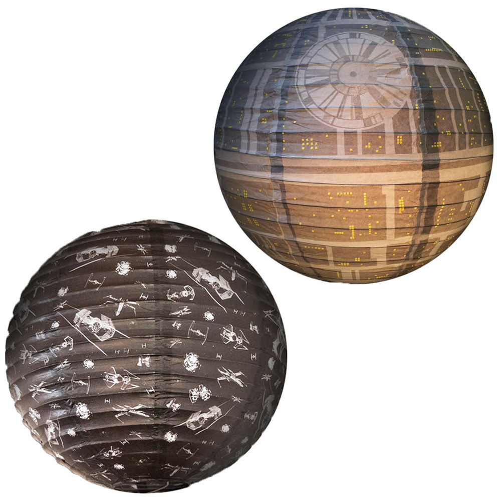 Star Wars Todesstern Lampe
 STAR WARS Spherical Paper Lampenschirm Todesstern Fighter