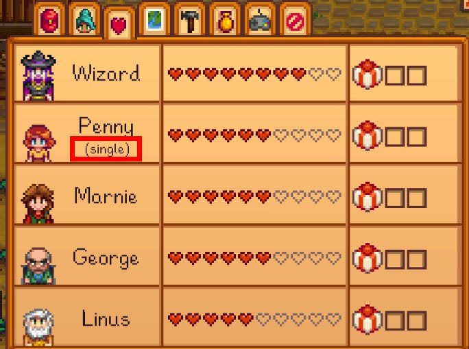 Stardew Valley Geschenke
 Stardew Valley Herzen erhöhen bis Romanze Heirat Kind