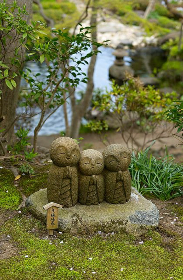 Steinfiguren Garten
 Japanischer Garten das Wunder der Zen Kultur