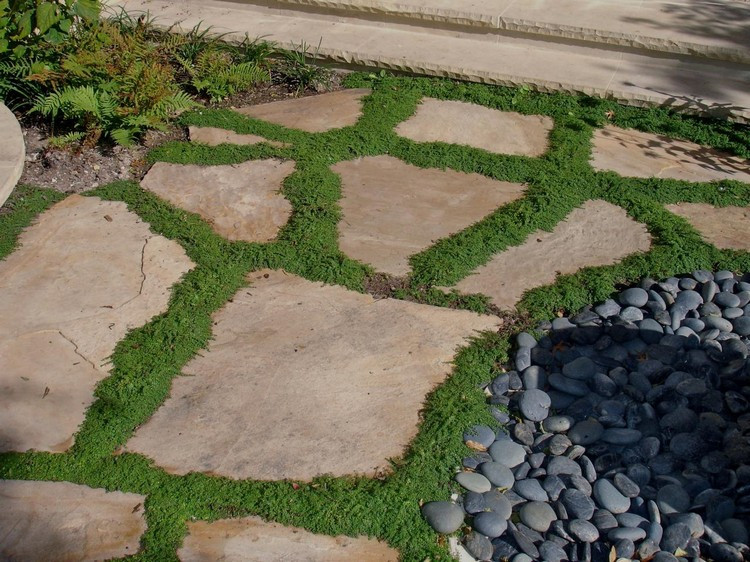 Steinplatten Garten
 Mit Steinplatten den Gartenweg anlegen 20 Gestaltungsideen
