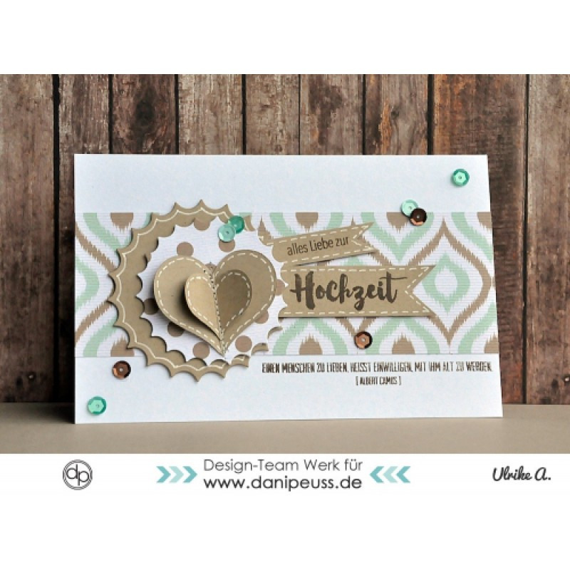 Stempelset Hochzeit
 Klartext Stempelset A6 "Hochzeit Zitate"