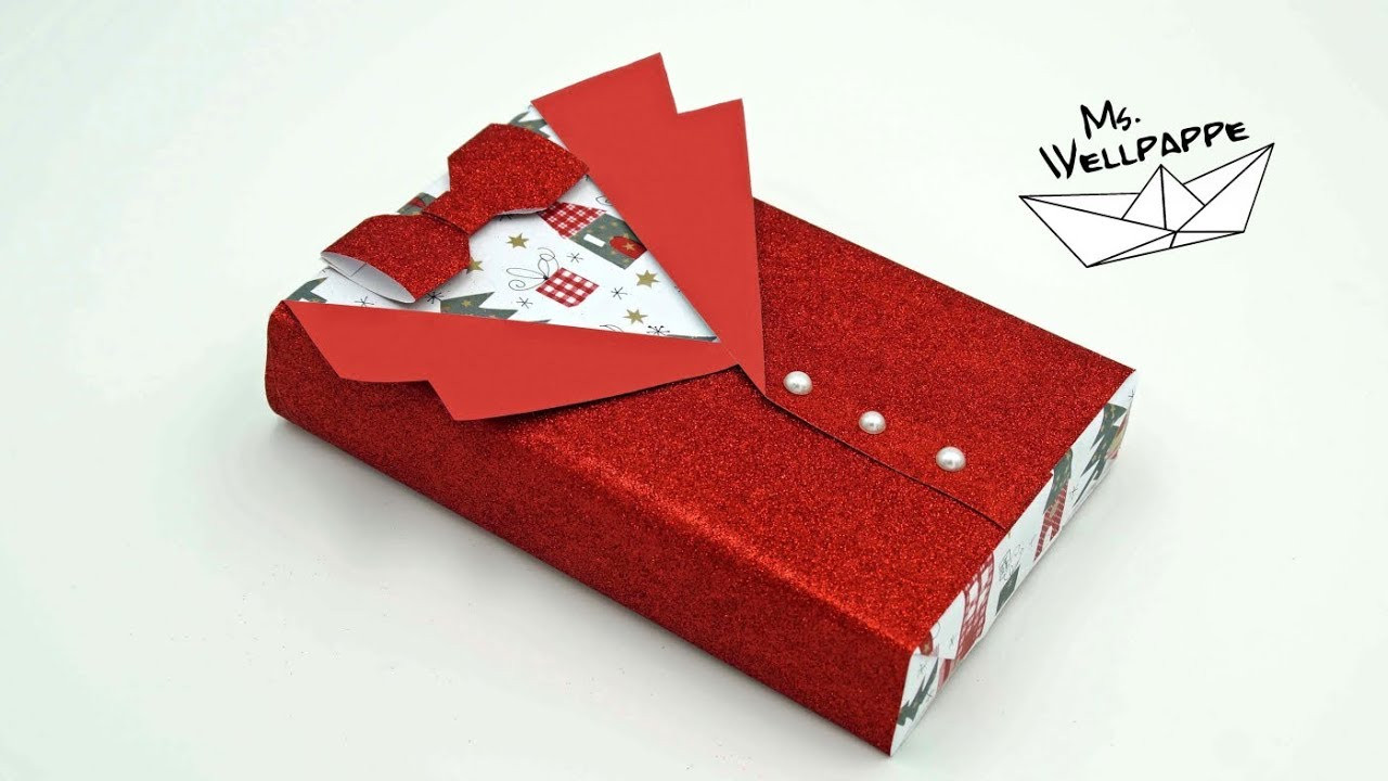 Stilvolle Geschenke Männer
 Geschenke verpacken einfache Anleitung Sakko für