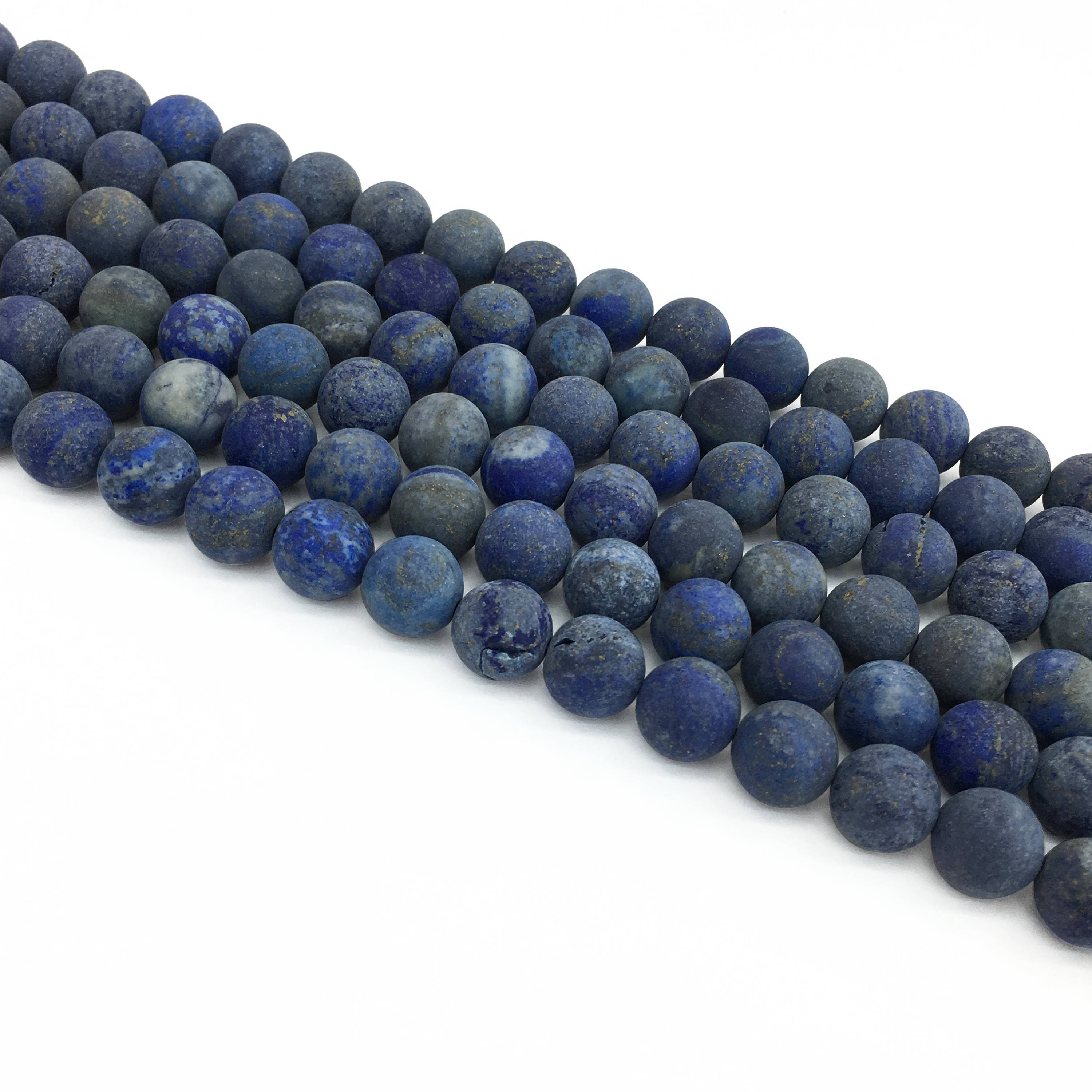 Strand Matte
 1Full Strand Matte Lapis Lazuli Round Beads 6mm 8mm 10mm