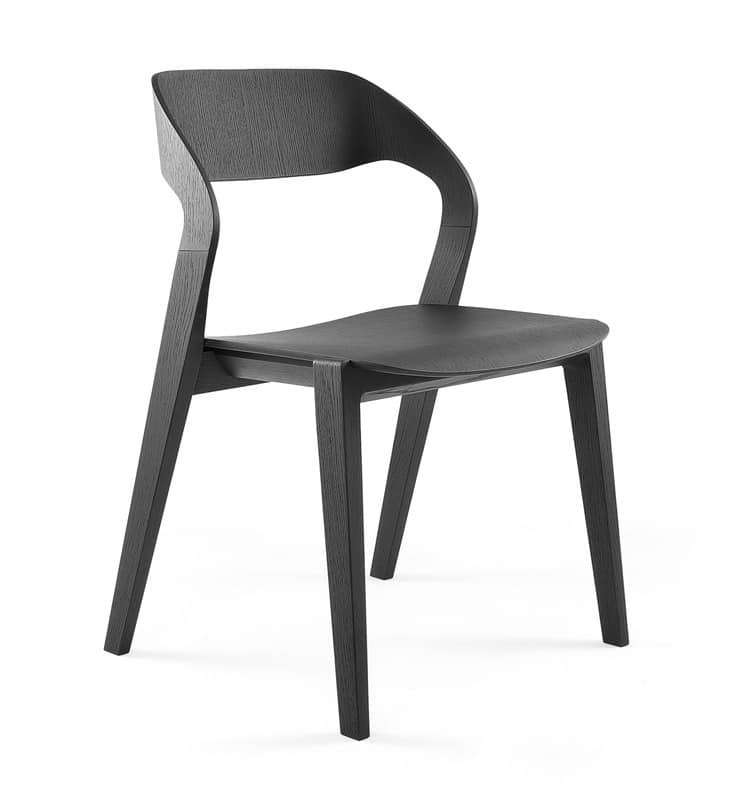 Stuhl Design
 Design Stuhl aus Holz stapelbar minimalistisch für das