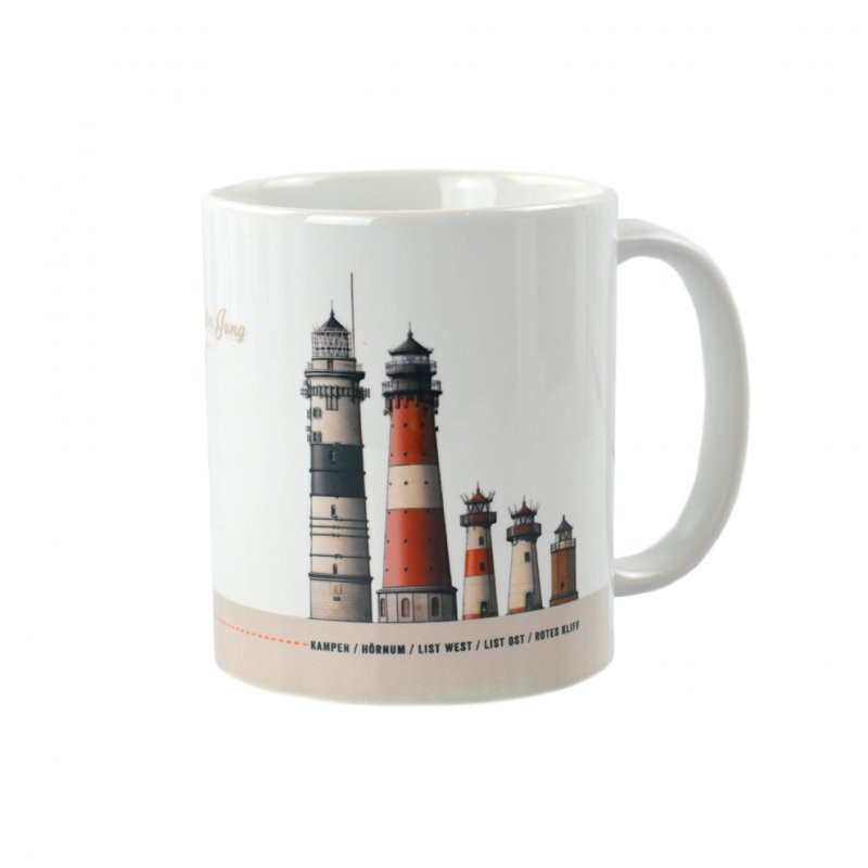 Sylt Geschenke
 Sylt Becher Edition Sylter Leuchttürme 6 alle Sylter