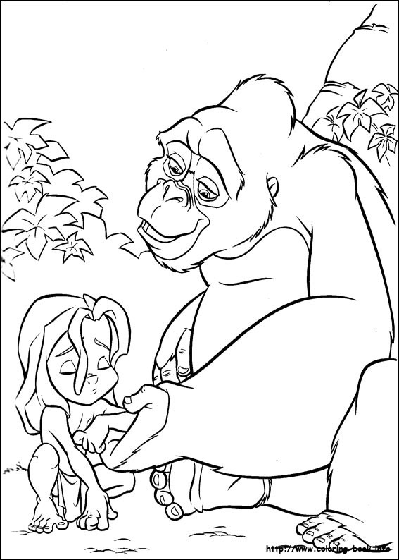 Tarzan Ausmalbilder
 Coloriages © Tarzan