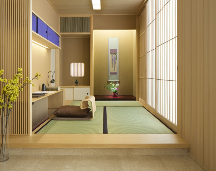 Tatami Matten
 Japanische Deko Idee Die Tatami Matte für den Fußboden