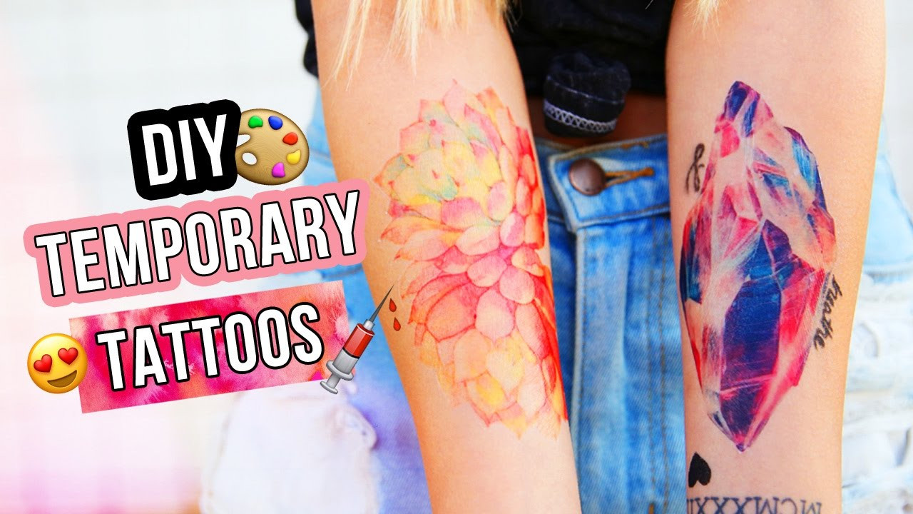 Temporary Tattoo Diy
 DIY TEMPORARY TATTOOS TESTED