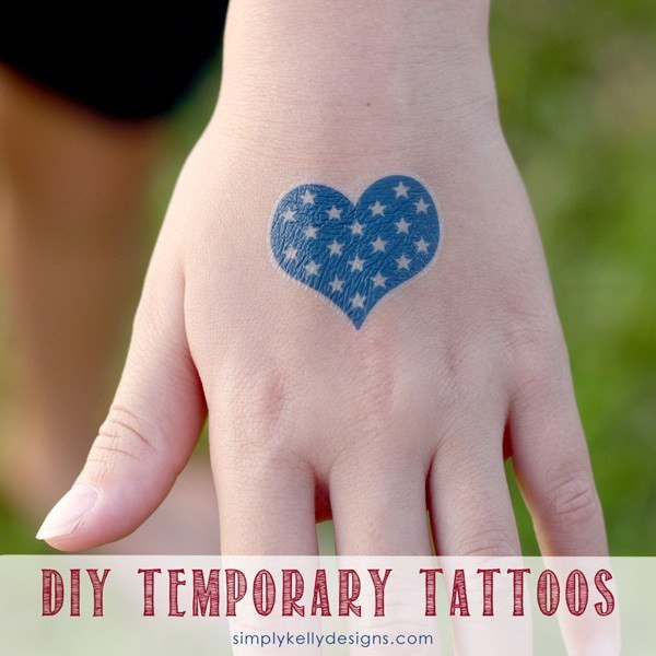 Temporary Tattoo Diy
 More DIY Patriotic Temporary Tattoos