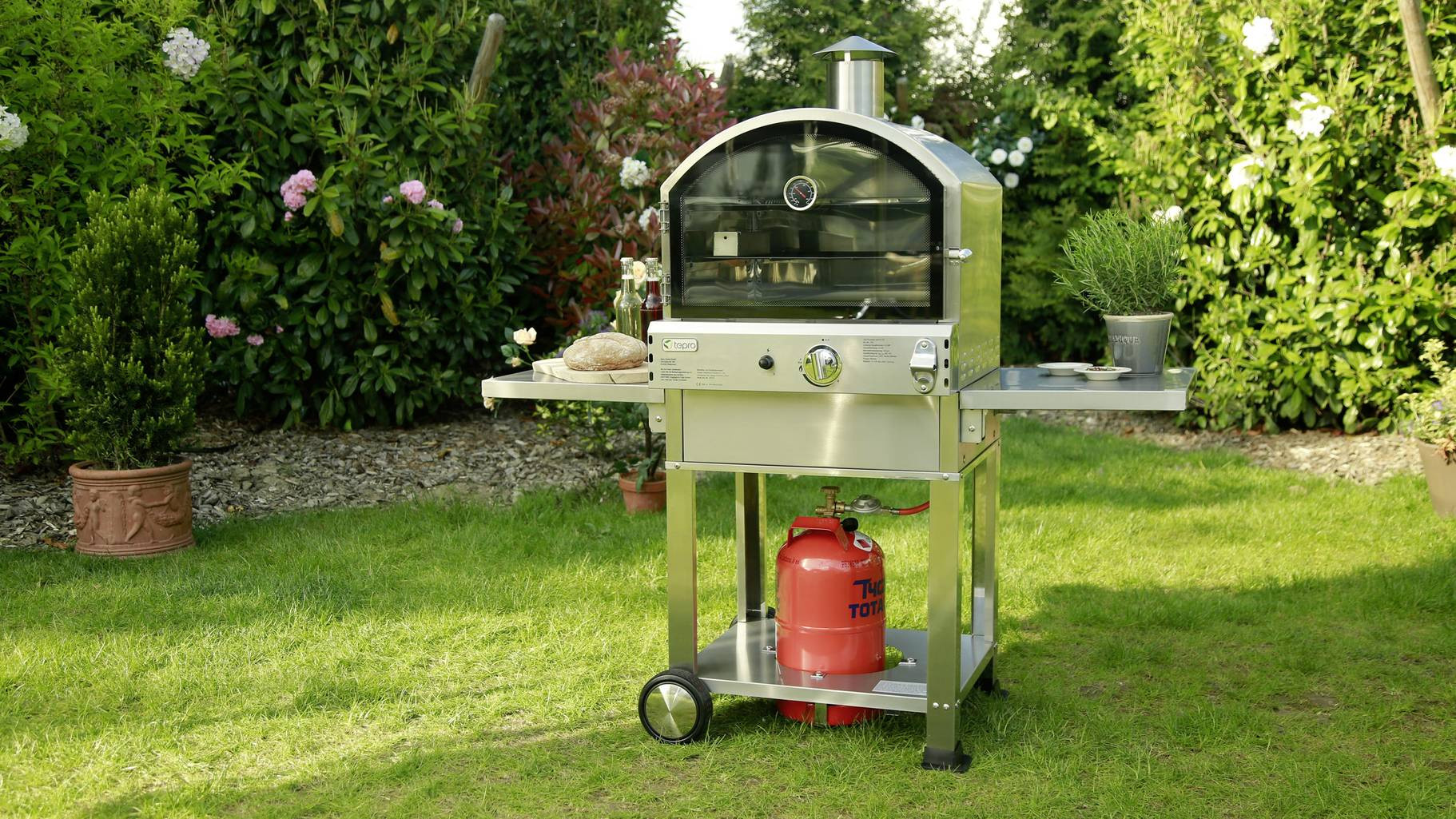 Tepro Garten
 Tepro Garten Gas Pizzaofen Santa Fe 1 Brenner Edelstahl