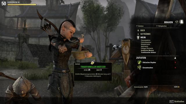 Teso Handwerk
 TESO Handwerk Lecker essen in Tamriel der Versorger