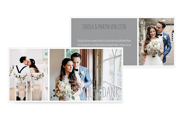 Text Dankeskarte Hochzeit
 Dankeskarte Hochzeit "Farbenpracht"